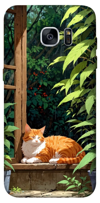 Чохол на Samsung G935F Galaxy S7 Edge red cat фото 1 з 1