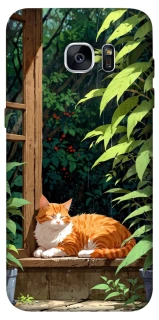 Чехол на Samsung G935F Galaxy S7 Edge red cat фото 1 из 1