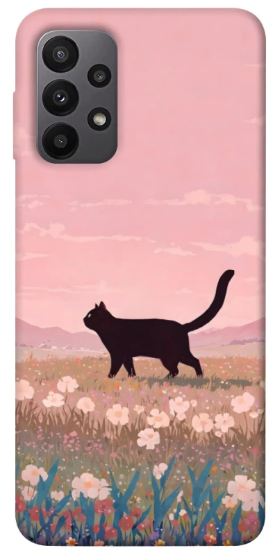 Чехол на Samsung Galaxy A23 4G cat on a field фото 1 из 1