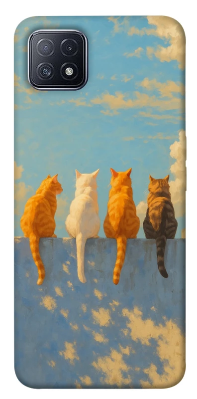 Чехол на Oppo A73 cats on wall фото 1 из 1