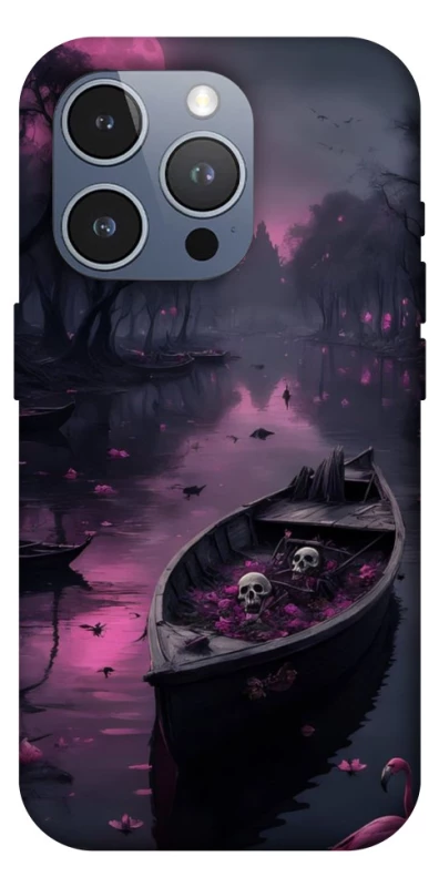 Чохол на Apple iPhone 16 Pro Max Boat and flamingo фото 1 з 1