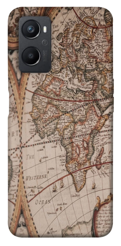 Чехол на Oppo A96 Карта путешествий фото 1 из 1