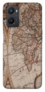 Чехол на Oppo A96 Карта путешествий фото 1 из 1