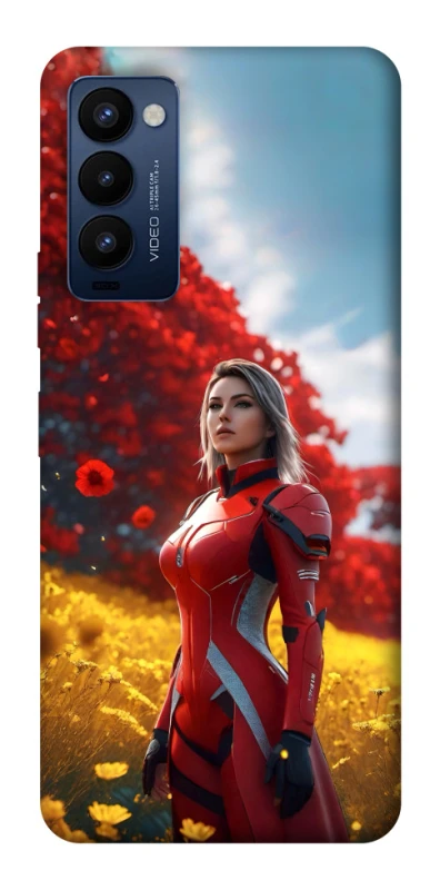Чохол на TECNO Camon 18 Pro Cyber space girl ver.5 фото 1 з 1