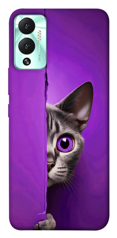 Чехол на Infinix Hot 12 Play Кот-подглядыватель фото 1 из 1