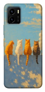 Чохол на Vivo Y15s cats on wall фото 1 Чохол на Vivo Y15s cats on wall фото 1 з 1