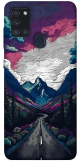 Чехол на Samsung Galaxy A21s Нарисованные горы фото 1 из 1