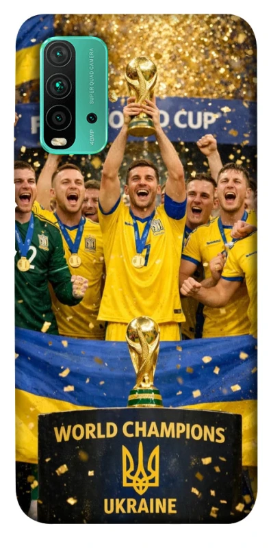 Чехол на Xiaomi Redmi Note 9 4G / Redmi 9 Power UA-Football ver.5 фото 1 из 1