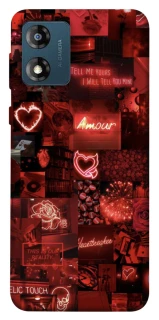 Чохол на Motorola Moto E13 Love collage ver.6 фото 1 з 1