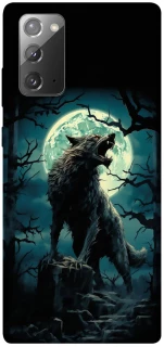 Чохол на Samsung Galaxy Note 20 Вовк під місяцем фото 1 з 1