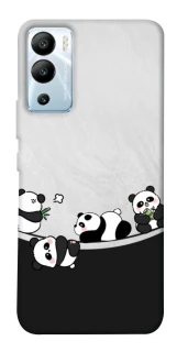 Чохол на Infinix Hot 12i Four pandas фото 1 з 1