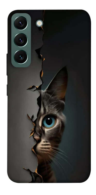 Чехол на Samsung Galaxy S22 Кот-подглядыватель v2 фото 1 из 1