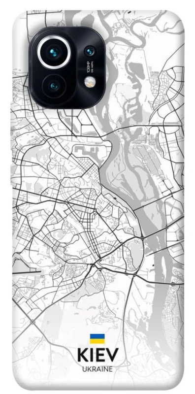 Чохол на Xiaomi Mi 11 Kiev white map фото 1 з 1