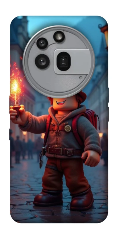 Чохол на Nothing Phone (3a) Pro Roblox Fire Logo Blue Flames фото 1 з 1