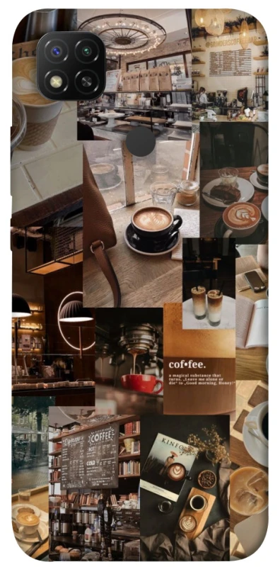 Чехол на Xiaomi Redmi 9C Coffee collage ver.2 фото 1 из 1