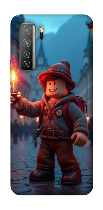 Чохол на Huawei Nova 7 SE Roblox Fire Logo Blue Flames фото 1 з 1