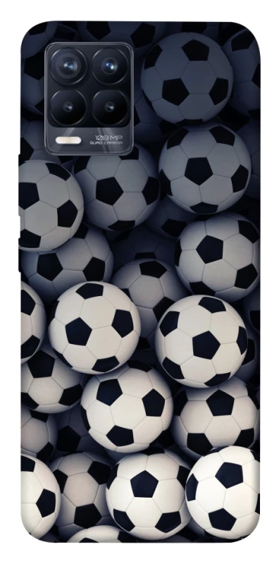 Чехол на Realme 8 Футбольные мячи фото 1 из 1