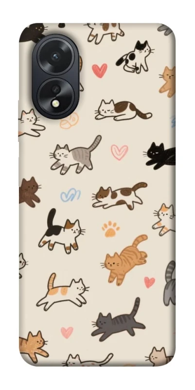 Чохол на Oppo A18 Cat style ver.2 фото 1 з 1