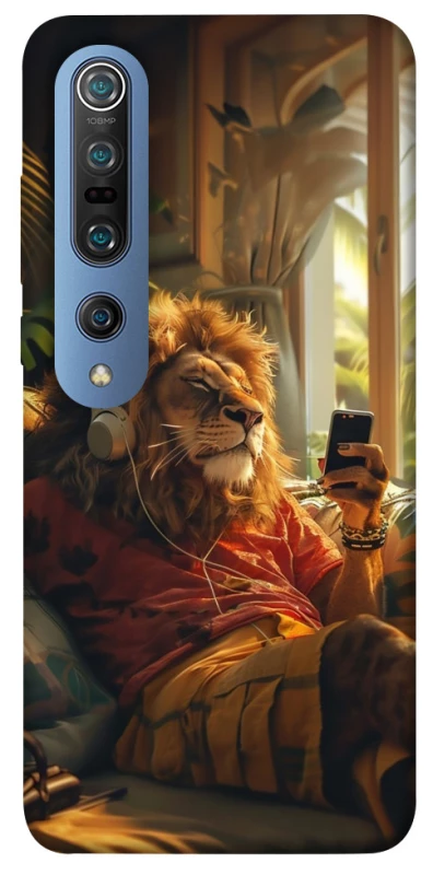 Чехол на Xiaomi Mi 10 / Mi 10 Pro Лев v2 фото 1 из 1
