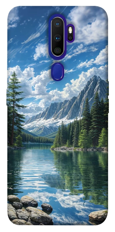 Чехол на Oppo A5 (2020) / Oppo A9 (2020) River in the mountains фото 1 из 1