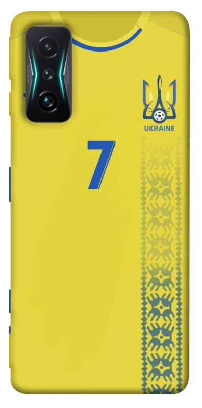 Чехол на Xiaomi Redmi K50 Gaming UA-Football ver.3 фото 1 из 1