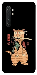Чохол на Xiaomi Mi Note 10 Lite Кіт-самурай фото 1 з 1