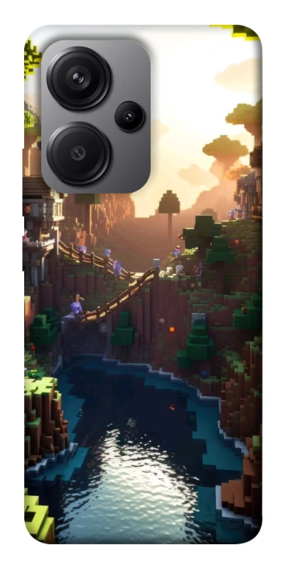 Чохол на Xiaomi Redmi Note 13 Pro+ Minecraft sunset фото 1 з 1
