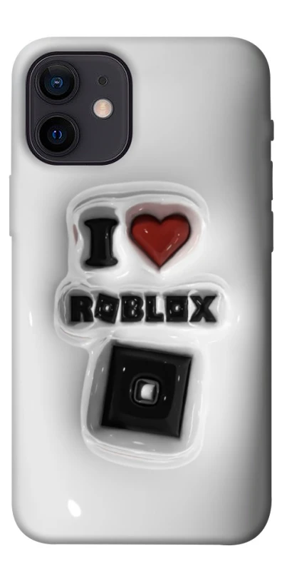 Чохол на Apple iPhone 12 mini (5.4") I love Roblox фото 1 з 1