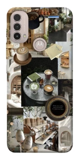 Чехол на Motorola Moto E40 Coffee collage ver.4 фото 1 из 1
