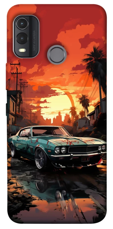 Чехол на Nokia G11 Plus Car at sunset фото 1 из 1