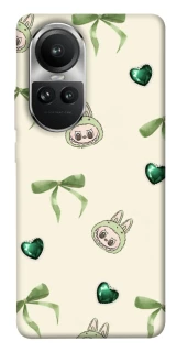 Чохол на Oppo Reno 10 Labubu Green Heart фото 1 з 1