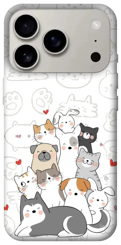 Чохол на Apple iPhone 17 Pro (6.3") Funny Pets фото 1 з 1