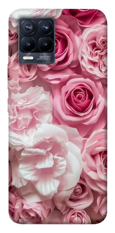 Чехол на Realme 8 Розовые цветы фото 1 из 1