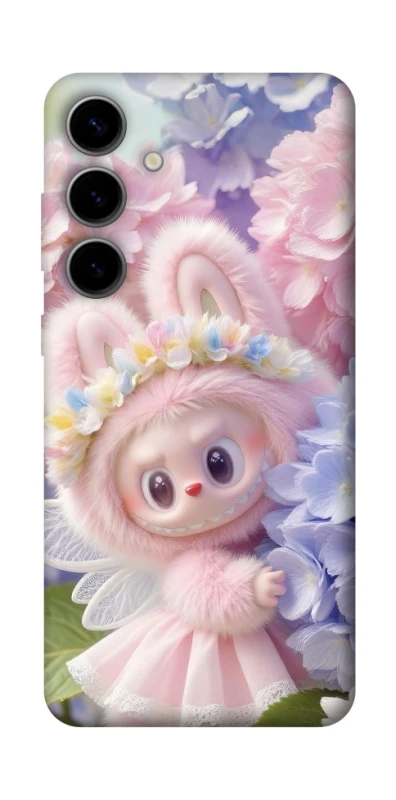 Чохол на Samsung Galaxy S25 Labubu & Flowers ver.1 фото 1 з 1