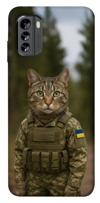 Чехол на Nokia G60 Кот защитник фото 1 из 1