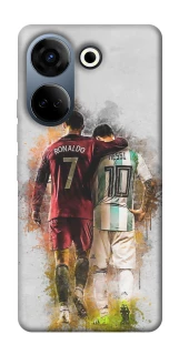 Чохол на TECNO Camon 20 Pro (CK7n) Ronaldo та Messi фото 1 з 1