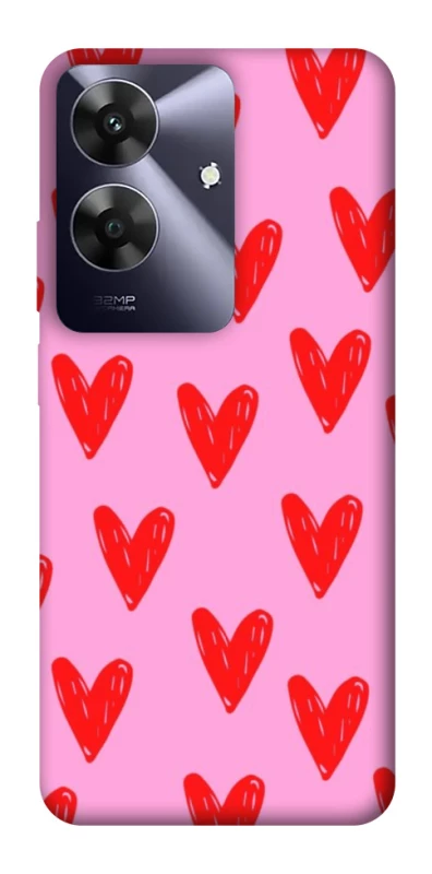 Чохол на Realme Note 60 Red hearts 2 фото 1 з 1