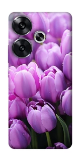Чехол на Xiaomi Poco F6 Фиолетовые тюльпаны фото 1 из 1