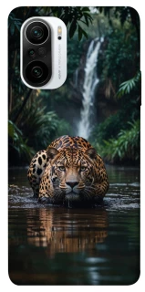 Чехол на Xiaomi Redmi K40 / K40 Pro / K40 Pro+ / Poco F3 Leopard in water фото 1 из 1