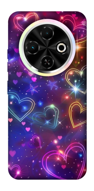 Чохол на TECNO Spark 30C Drawn hearts фото 1 з 1