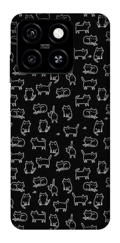 Чохол на ZTE Blade A55 4G Black Cats фото 1 з 1