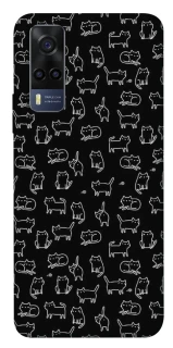 Чохол на Vivo Y53s Black Cats фото 1 Чохол на Vivo Y53s Black Cats фото 1 з 1
