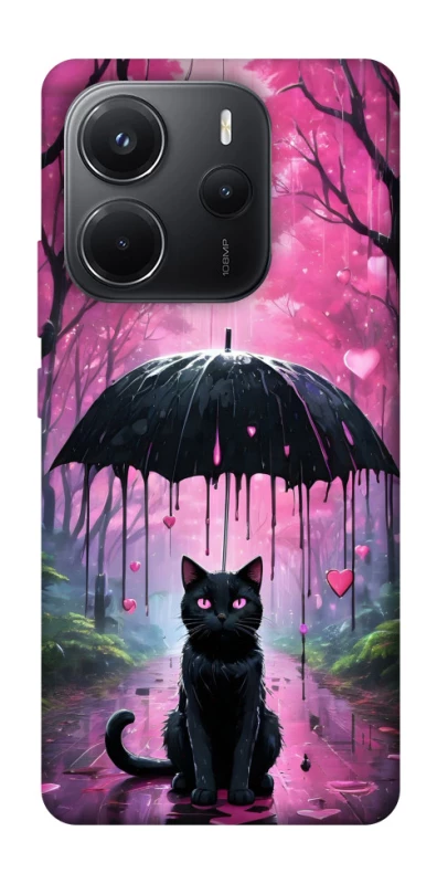 Чохол на Xiaomi Redmi Note 14 4G (Int. version) Black cat фото 1 з 1