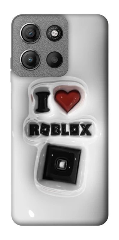 Чохол на Motorola Moto G15 4G I love Roblox фото 1 з 1