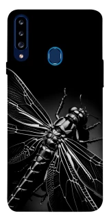 Чехол на Samsung Galaxy A20s Black dragonfly фото 1 из 1