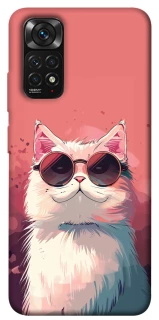 Чохол на Xiaomi Redmi Note 11 (Global) / Note 11S Сat with glasses фото 1 з 1