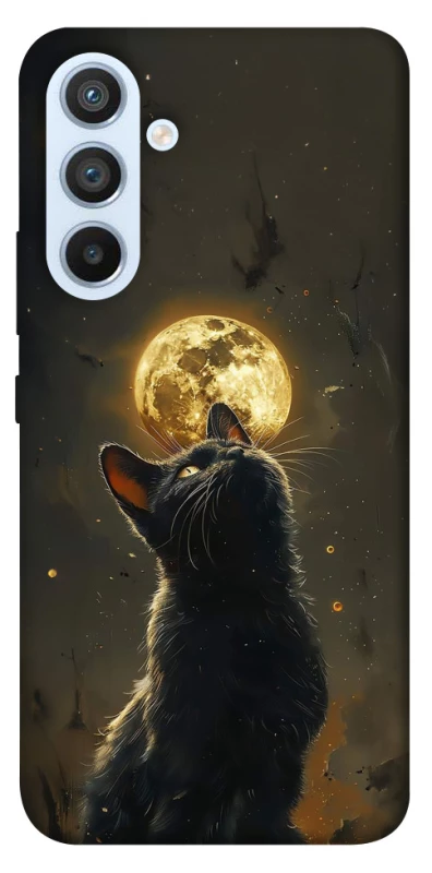 Чохол на Samsung Galaxy A54 5G Кіт під місяцем v2 фото 1 з 1