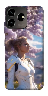 Чехол на ZTE Blade V50 Design 4G Cyber space girl ver.1 фото 1 из 1