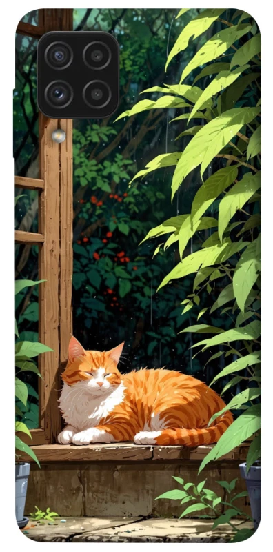 Чехол на Samsung Galaxy A22 4G red cat фото 1 из 1