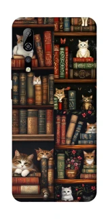 Чехол на ZTE Axon 10 Pro Cats & Books фото 1 из 1